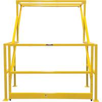 Mezzanine Safety Gate, 70" L x 77" H, 78" Raised, Yellow Fastek