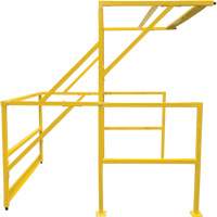 Mezzanine Safety Gate, 70" L x 77" H, 78" Raised, Yellow Fastek