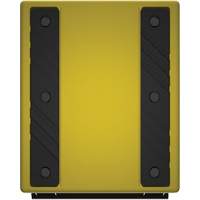 Cale de roue ultra-robuste pour l'exploitation mini&egrave;re Checkers Safety, PEHD, Jaune, 14-1/2" la x 17-1/2" p x 16" h Fastek