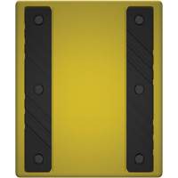 Cale de roue ultra-robuste pour l'exploitation mini&egrave;re Checkers Safety sans support, PEHD, Jaune, 14-1/2" la x 17-1/2" p x 16" h Fastek