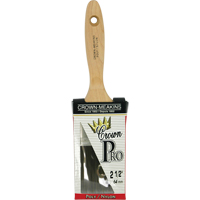 Crown Pro Angular Paint Brush, Poly/Nylon, Wood Handle, 2-1/2" Width Fastek