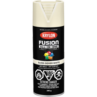 Peinture &agrave; pulv&eacute;riser tout en un Fusion, Blanc Dover, Brillant, 12 oz, Canette a&eacute;rosol Fastek