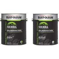 Sierra S60 Water-Based Epoxy Maintenance Coating Kit, Gallon, Black Fastek
