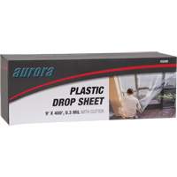 Drop sheet, 400' L x 9' W, Plastic KQ208 | Fastek