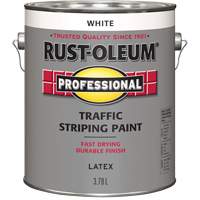 Traffic Striping Paint, White, 3.78 L, Jug Fastek