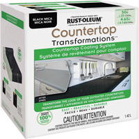 Countertop Transformations&reg; Mica Countertop Coating System, 1.42 L, Kit, Black Mica Fastek