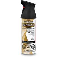 Universal&reg; Enamel Paint & Primer In One, Farmhouse Black, Matte, Aerosol Can Fastek