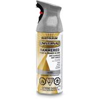 Universal&reg; Paint & Primer In One, Silver Aluminum, Hammered, Aerosol Can Fastek