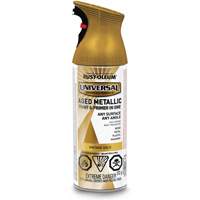 Universal&reg; Aged Spray Paint, Vintage Gold, Metallic, Aerosol Can Fastek