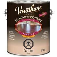 Varathane&reg; Diamond Wood Finish Floors Coating, 3.78 L, Clear, Gloss Fastek