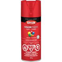 Appr&ecirc;t + peinture COLORmaxx, Rouge banni&egrave;re, Brillant, 12 oz, Canette a&eacute;rosol Fastek