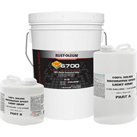 6700 100% Solids Decorative Epoxy, 3 gal., Epoxy-Based, High-Gloss, Grey Fastek