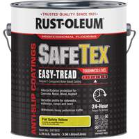 SafeTex&reg; Easy-Tread Acrylic Coating, 1 gal., Water-Based, Flat/Textured, Yellow Fastek