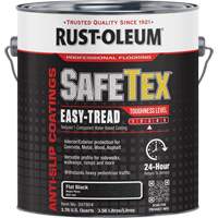 SafeTex&reg; Easy-Tread Acrylic Coating, 1 gal., Water-Based, Flat/Textured, Black Fastek