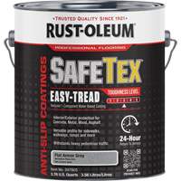 SafeTex&reg; Easy-Tread Acrylic Coating, 1 gal., Water-Based, Flat/Textured, Grey Fastek