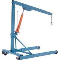 Portable Floor Cranes, 8' Lift, 2000 lbs. (1 tons), 82-1/2" Arm, 69-1/4" H LA567 | Fastek