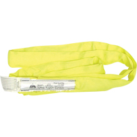 Round Slings, Yellow, 2" W x 6' L, 9000 lbs. Vertical Load Fastek