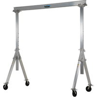 Adjustable Aluminum Gantry Crane, 8' L, 2000 lbs. (1 tons) Capacity Fastek