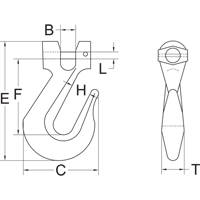 Clevis Slip Hook - Grade 70 Fastek