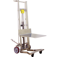Hydraulic Platform Lift Stacker, Foot Pump Operated, 750 lbs. Capacity, 54" Max Lift Fastek