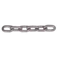 Hot-Dipped Galvanized Chains, Carbon Steel, 5/8" x 150' (45.7 m) L, Grade 30, 6900 lbs. (3.45 tons) Load Capacity Fastek
