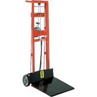 Platform Lift Stacker , Hand Winch Operated, 750 lbs. Capacity, 40" Max Lift Fastek