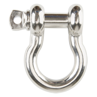 Screw Pin Anchor Shackle, 3/16", Screw Pin, Stainless Steel Fastek