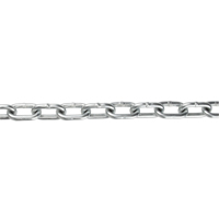 Straight Link Chain, Low Carbon Steel, 1/8" x 350' (106.7 m) L, Grade 30, 400 lbs. (0.2 tons) Load Capacity Fastek