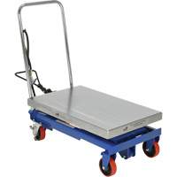 Pneumatic Hydraulic Scissor Lift Table, Steel, 32-1/2" L x 19-3/4" W, 1000 lbs. Cap. Fastek