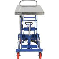 Pneumatic Hydraulic Scissor Lift Table, Steel, 32-1/2" L x 19-3/4" W, 1000 lbs. Cap. Fastek