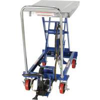 Pneumatic Hydraulic Scissor Lift Table, Steel, 32-1/2" L x 19-3/4" W, 1000 lbs. Cap. Fastek