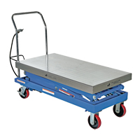 Pneumatic Hydraulic Scissor Lift Table, Steel, 47-1/4" L x 24" W, 1500 lbs. Cap. Fastek