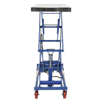 Pneumatic Hydraulic Scissor Lift Table, Steel, 35-1/2" L x 20" W, 800 lbs. Cap. Fastek