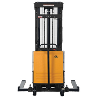 Fork Lift Stacker, Electric Operated, 2000 lbs. Capacity, 118" Max Lift Fastek