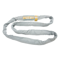 Polyester Round Sling, Grey, 4" W x 6' L, 32000 lbs. Vertical Load Fastek