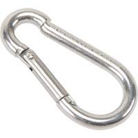 Stainless Steel Snap Hook, 220 lbs (0.11 tons) Working Load Limit, 3/16" Size, 5/16" Eye Fastek