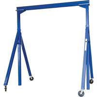 Adjustable Height Gantry Crane, 15' L, 6000 lbs. (3 tons) Capacity Fastek