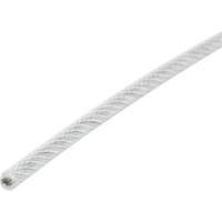 Wire Rope, 1000' (304.8 m) x 1/16", 480 lbs. (0.24 tons), Galvanized LW337 | Fastek