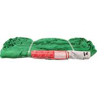 Polyester Round Sling, Green, 12' L, 6000 lbs. Vertical Load Fastek