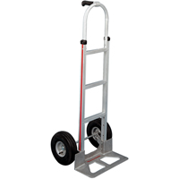 Knocked Down Hand Truck, Single Grip Handle, Aluminum, 52" Height, 500 lbs. Capacity Fastek