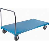 Heavy-Duty Platform Truck, 72" L x 36" W, 2000 lbs. Capacity, Rubber Casters Fastek