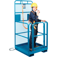 Nacelle &eacute;l&eacute;vatrice pour travail en hauteur, 36" x 36" x 72" h, Capacit&eacute; de 1000 lb, Acier Fastek