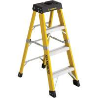 Industrial Heavy-Duty Stepladders (6400 Series), 4', Fibreglass, 300 lbs. Capacity, Type 1A Fastek