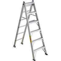 2700 Series Industrial Duty Multi-Way Ladders, 6', Aluminum, 250 lbs. Cap., ANSI 1, CSA 1 MF402 | Fastek