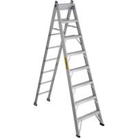 2700 Series Industrial Duty Multi-Way Ladders, 8', Aluminum, 250 lbs. Cap., ANSI 1, CSA 1 MF404 | Fastek
