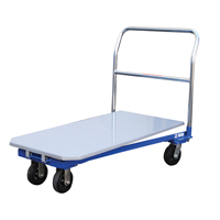 Platform Cart, 48" L x 24" W, 1500 lbs. Capacity, Mold-on Rubber Casters MF987 | Fastek