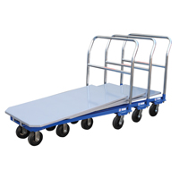 Platform Cart, 48" L x 24" W, 1500 lbs. Capacity, Mold-on Rubber Casters MF987 | Fastek