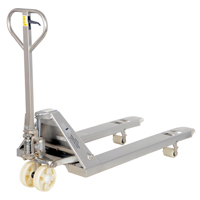 Pallet Truck, Stainless Steel, 48" L x 27" W, 5500 lbs. Capacity Fastek
