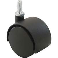 Roulette &agrave; roue double (s&eacute;ries 300/400), Pivotant, Diam&egrave;tre 2" (51 mm), Capacit&eacute; 75 lb (34 kg) Fastek