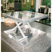 Lift-Tool™ Table Top Scissor Lift, 23" L x 22" W, Aluminum, 300 lbs. Capacity MJ517 | Fastek